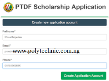 PTDF Scholarship
